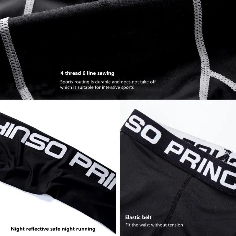 Pantalons de Compression de gymnastique serrés pour hommes séchage rapide vêtements de Sport collant