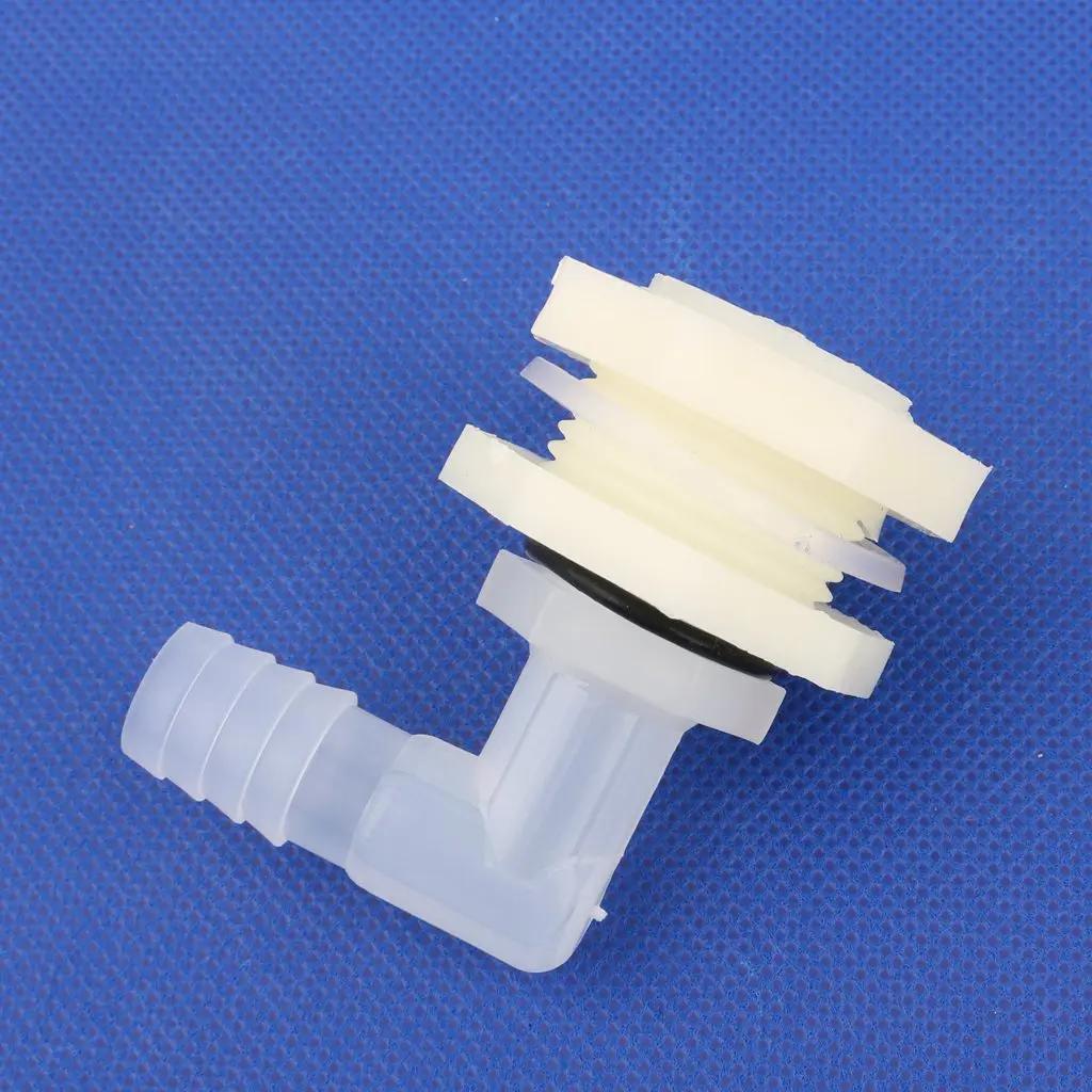 1 ensemble ABS 1/2 pouces à 6.4 ~ 20mm connecteur de réservoir d'eau coudé Aquarium jardin tuyau d'i