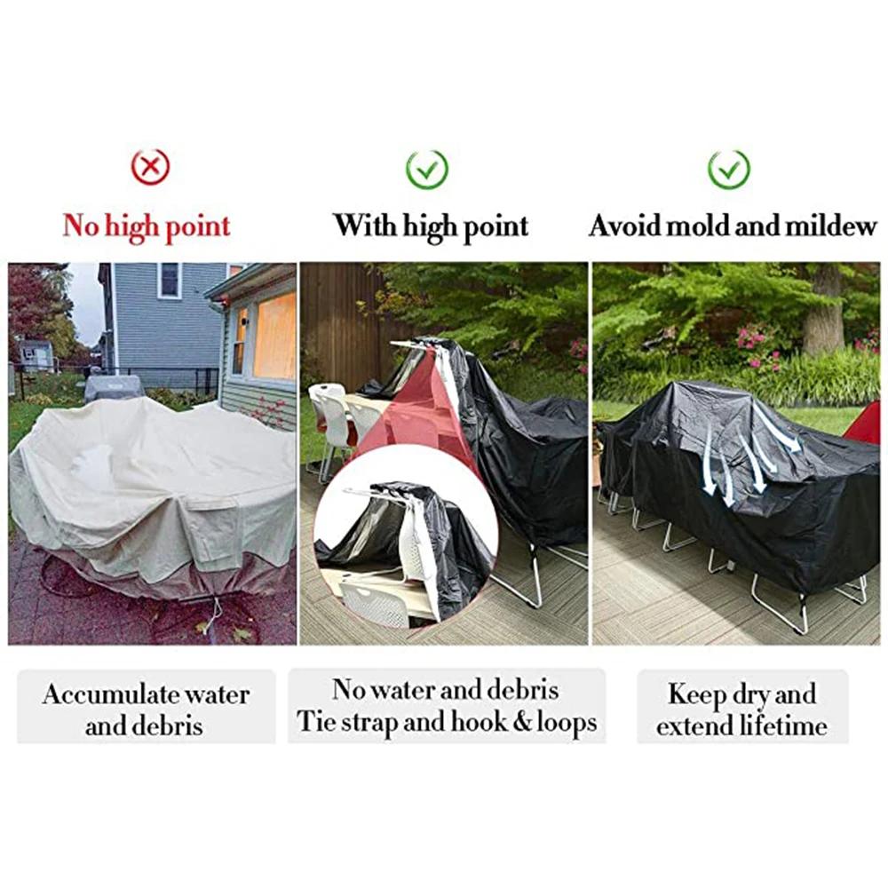 Housses imperméables pour Patio extérieur, 62 tailles, haute qualité, pour meubles, Table, canapé, t