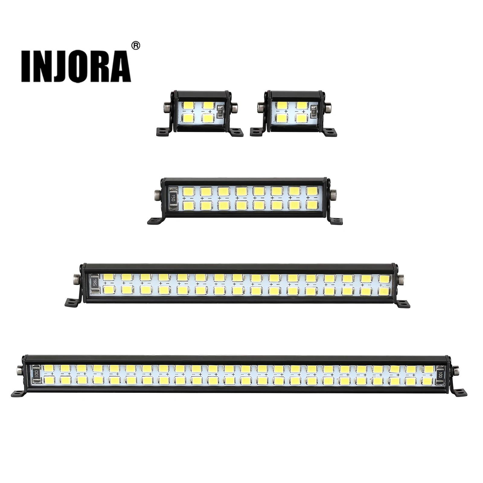 INJORA barre lumineuse 17/52/102/147mm pour voiture sur chenilles 1/10 RC Axial SCX10 90046 TRX-4 TA
