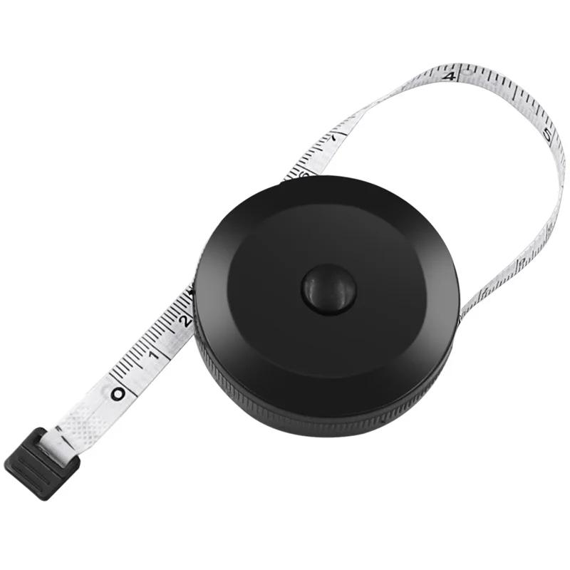 Ruban à mesurer Double face noir, 1.5m, 60 pouces, outils rétractables automatiques, Mini ruban à me