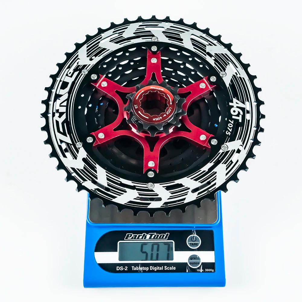 Cassette VTT légère Alpha 11s ZRACE 11-46T 50T 52T noir - Roue libre 11 vitesses vélo montagne