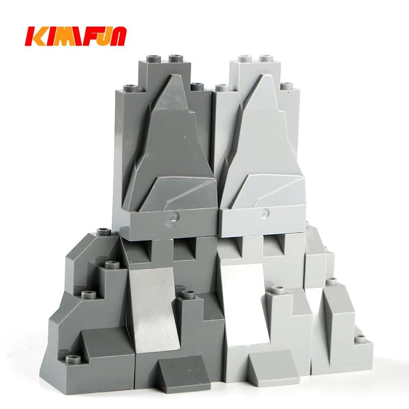 Moc Rock Panel Rockery Mountain Scene Bricks Set, City Street View, décennie s de construction en vr