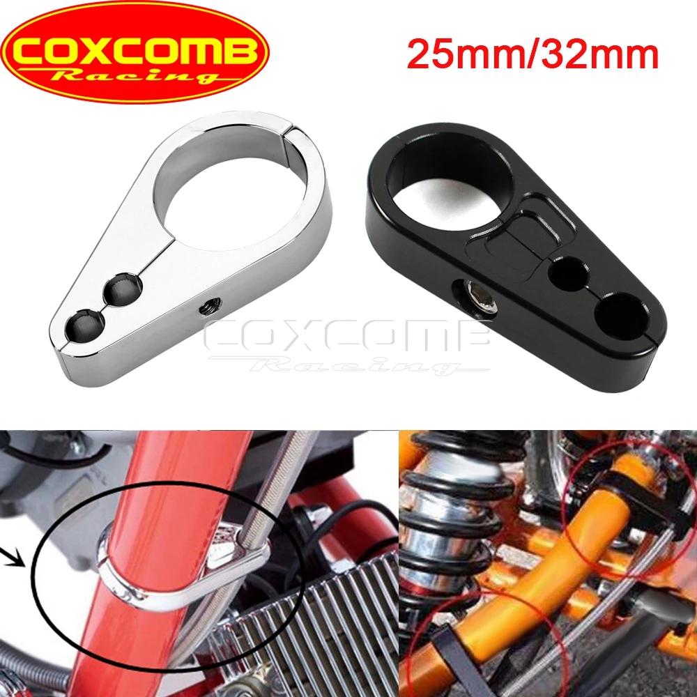 Serre-câble de frein en aluminium CNC, 25mm/32mm, 1 1/4 pouces, double support de câble d'accélérate