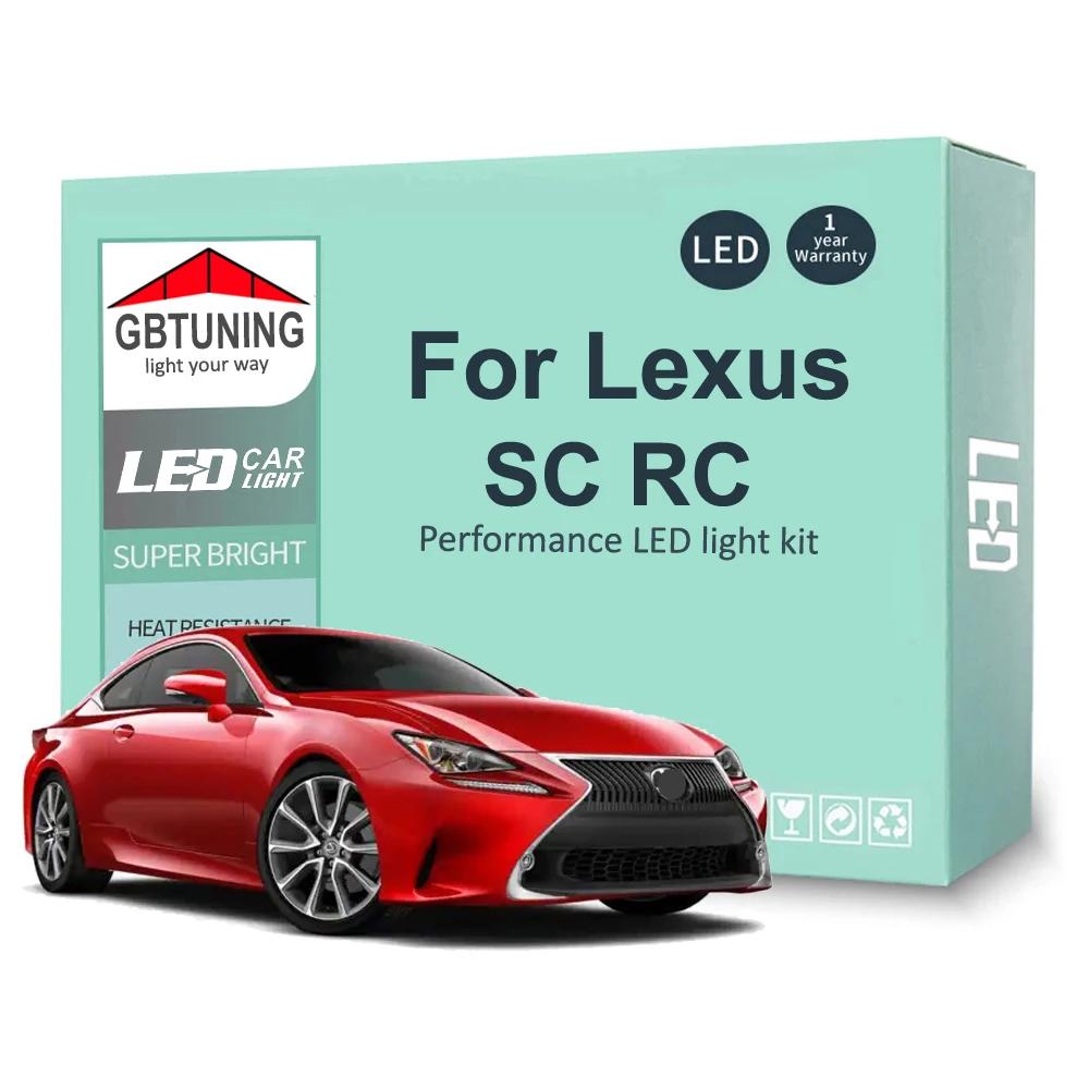 Kit d'ampoules intérieures LED pour Lexus SC RC SC300 SC400 SC430 RC300 RC300h RC350 RC200t 1991-201