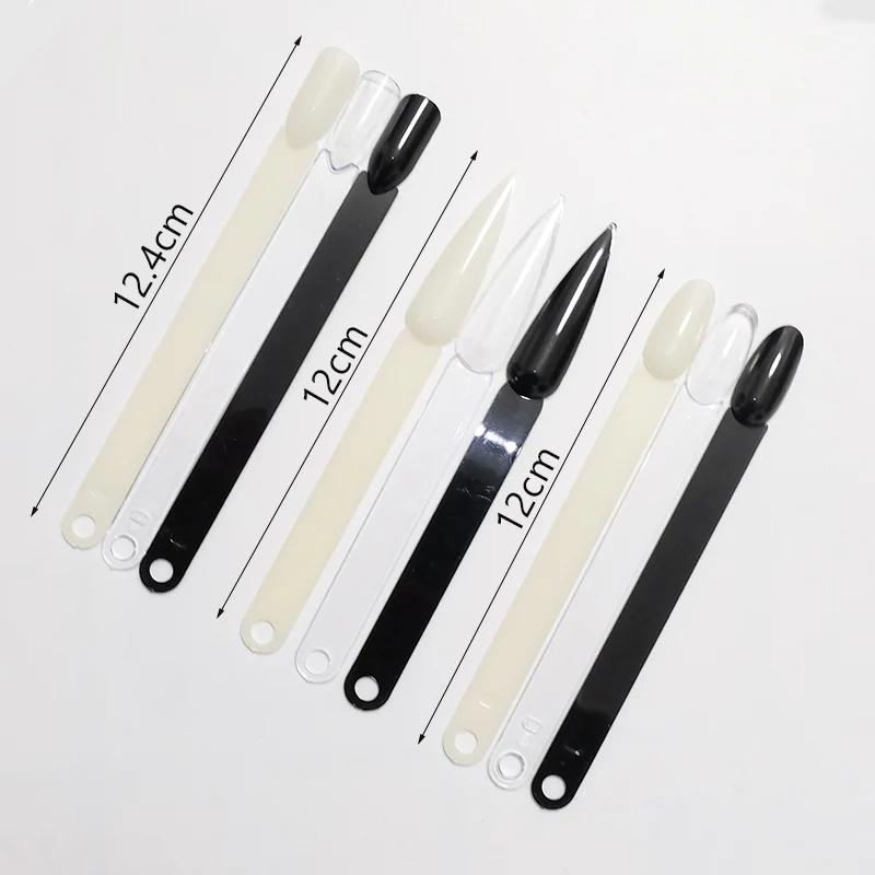 Bâtons d'affichage des ongles, échantillons de faux ongles, vernis Gel, pratique, couleurs naturelle