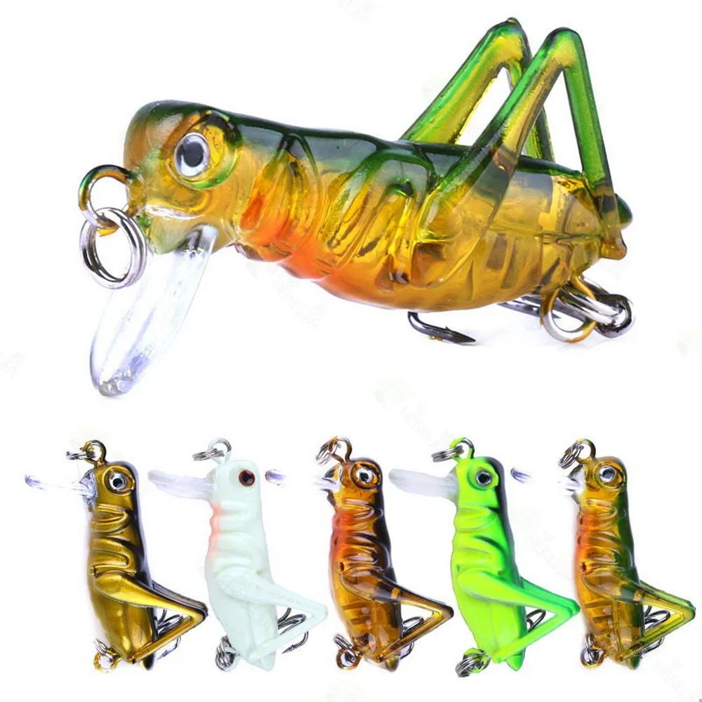 Leurre de pêche 35mm 3g sauterelle insectes appât volant leurre dur appât artificiel réaliste bar av