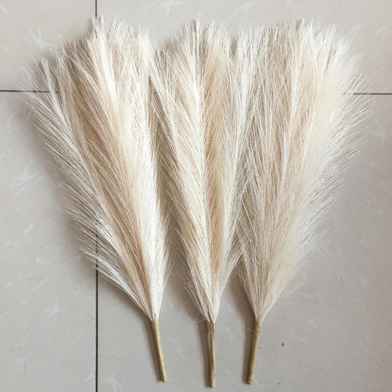 Simulation d'herbe de Pampa 45cm, décoration de mariage, accessoires de chambre à coucher, Guide de 