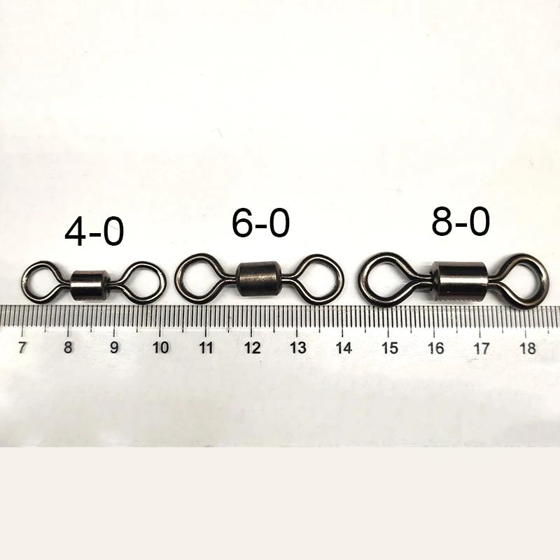 Connecteur de pêche en vrac, roulement de baril, lien de leurre pivotant, accessoires de pêche en cu