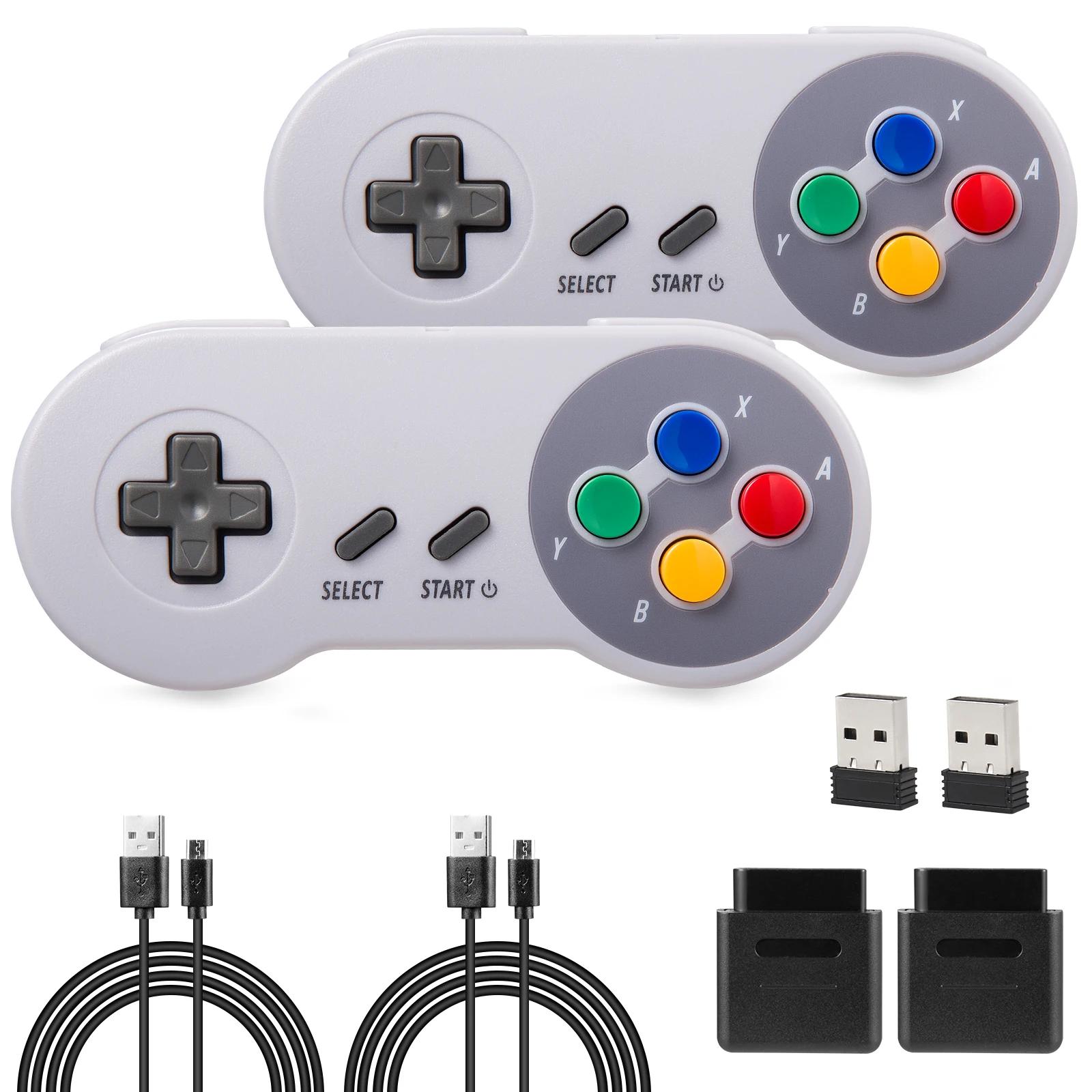 Joystick USB/SNES sans fil pour console de jeu Super Anj/ SDavid, contrôleur pour PC Windows discreL