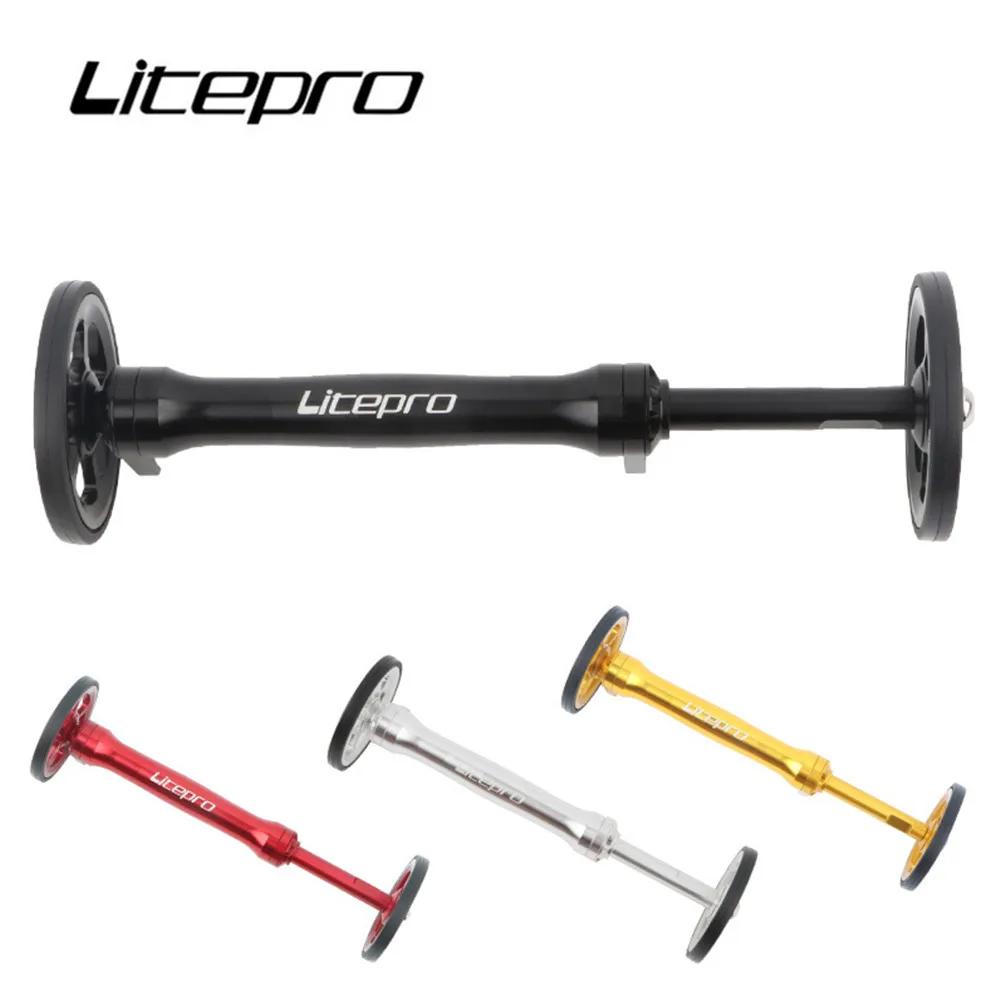 Litepro – tige d'extension de roue facile, barre télescopique de vélo en alliage d'aluminium, pièces