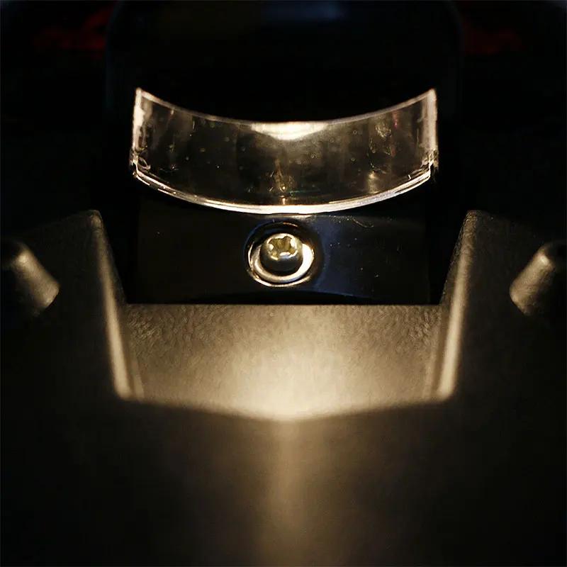 Garde-boue arrière universel en plastique ABS pour moto, feu arrière de frein à LED