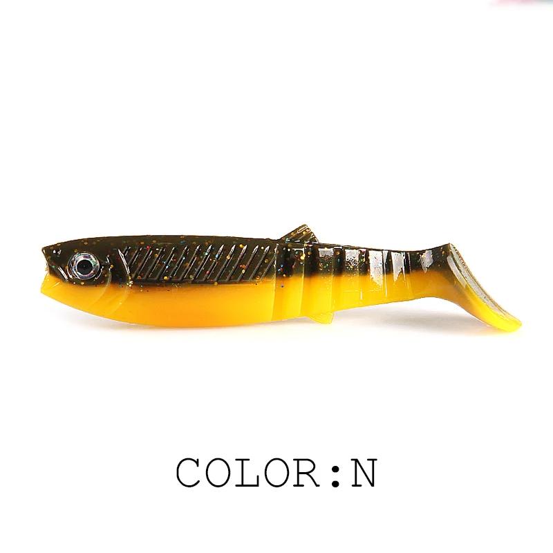 Supercontinent nouveaux appâts cannibale 3D couleur bicolore odeur appât 96mm/80mm/62mm pêche poisso