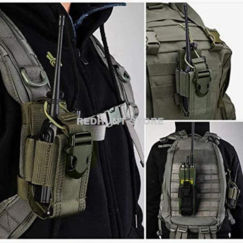 Sac de support de Radio tactique réglable, étui de Radio bidirectionnel Molle, support de pochette, 