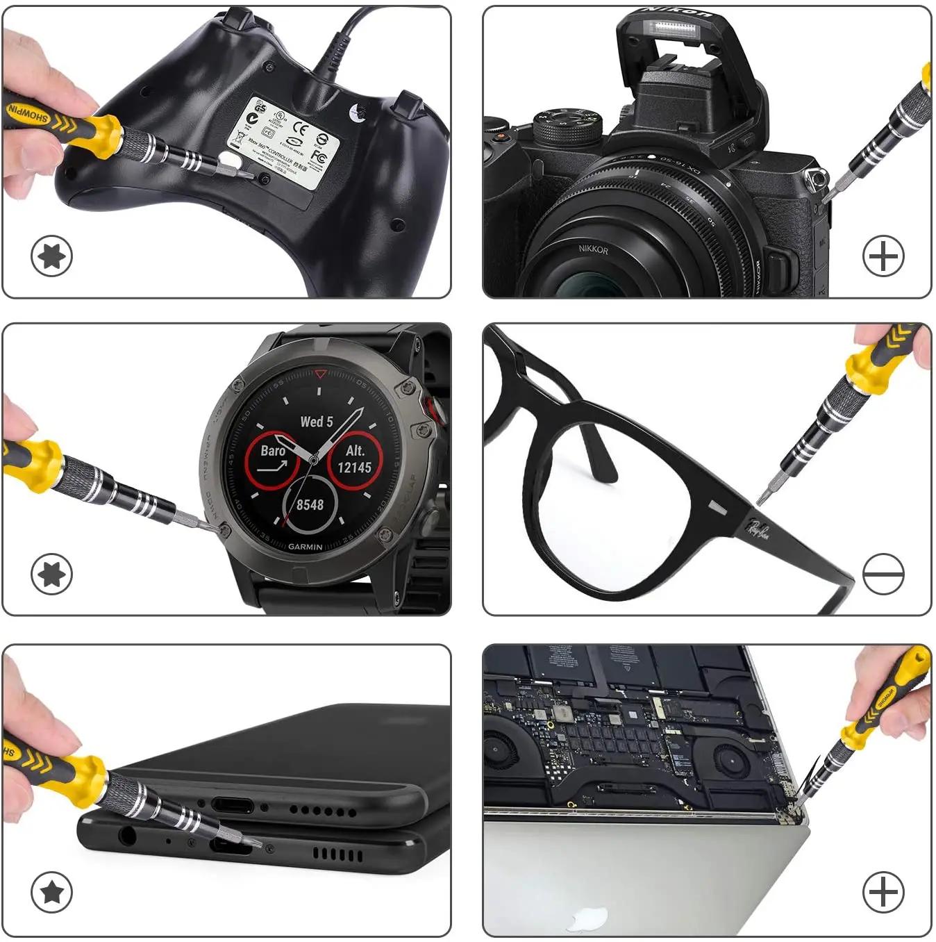 Kit de réparation d'ordinateur, Kit de tournevis magnétique pour ordinateur portable 122 en 1, jeu d