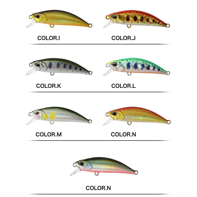 2023 chaud 50Mm 5G Mini coulant méné leurres de pêche Jerkbaits Peche appât artificiel Wobbler leurr