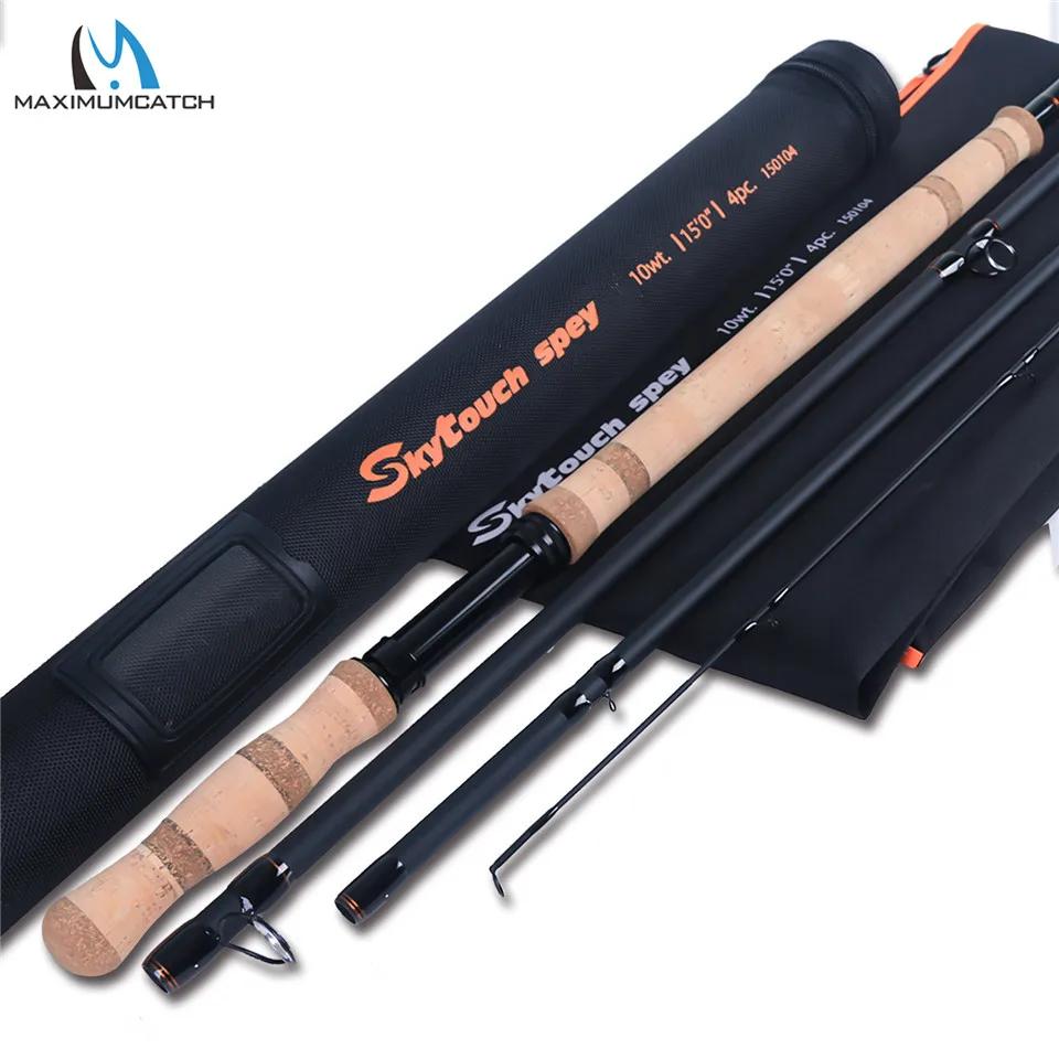 Canne à pêche à la mouche Maximumcatch SkyTouch Switch Spey 11/13/14ft 6-9wt, en fibre de carbone 30
