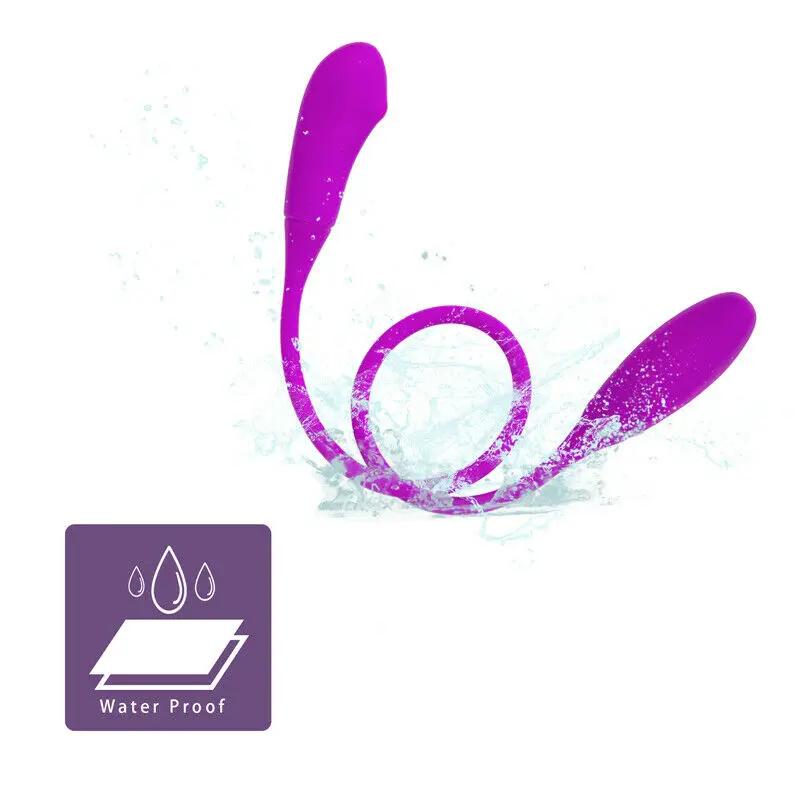 Vibromasseur Pliable à Double Vibration pour Femme, Boules Vaginales, Plug Anal Anal, Jouets Sexuels