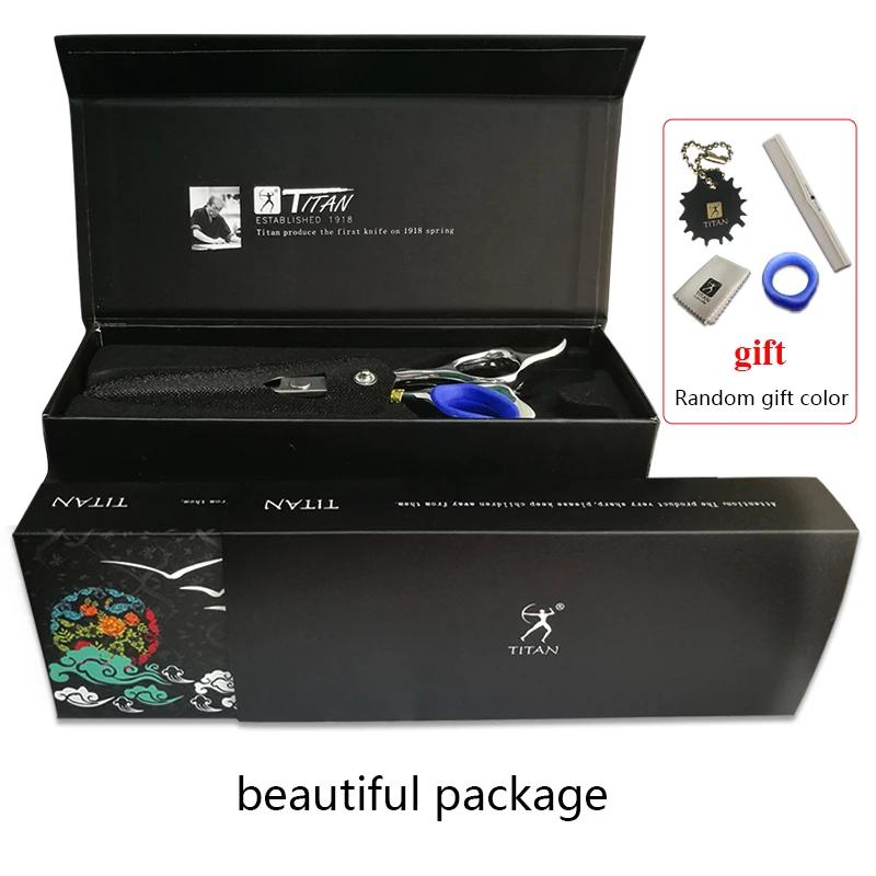 TITAN professionnel fil Laser ciseaux à cheveux coupe de cheveux ciseaux coupe barbier ciseaux de co