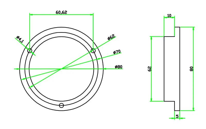 HACCURY niveau à disque métallique grue niveau bulle portée de haute précision niveau à bulle taille