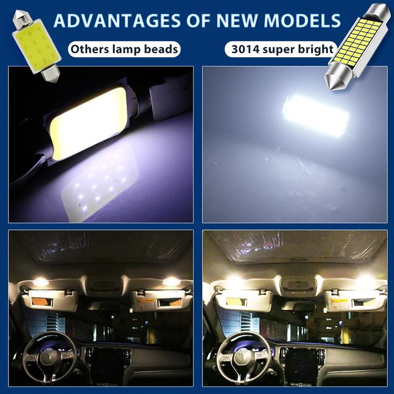 Ampoules LED C5W C10W, feston 31mm 36mm 39mm 41mm canbus, lumière de plaque d'immatriculation de voi