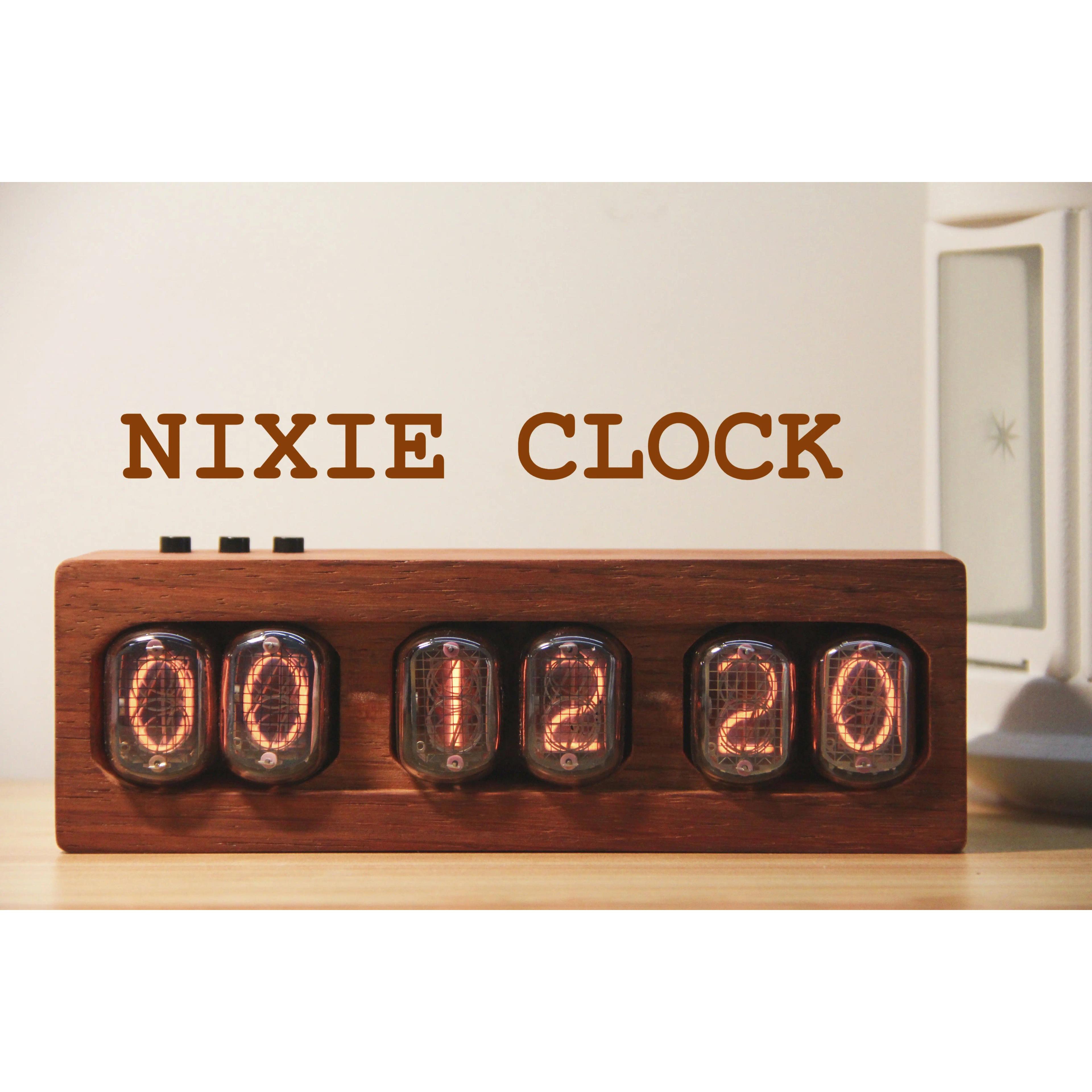 GHXMedals IN-12 Glow Tube Clock, Retro Bâle ie Clock, DIY Creative Home Audio, Ornements de bureau,