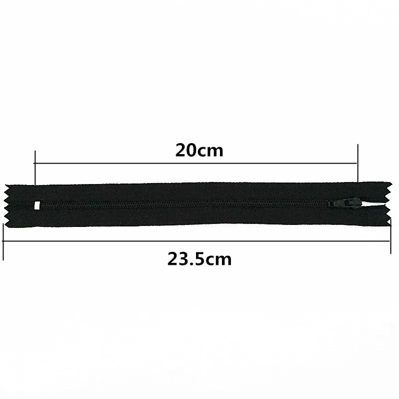 Fermeture éclair en nylon pour tailleur, accessoires de couture, artisanat, couture de vêtements, 4 