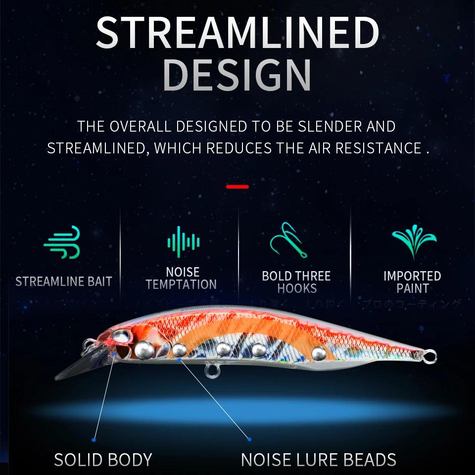 BEARKING 85mm 8g modèle chaud leurres de pêche appât dur 14 couleurs pour choisir vairon qualité pro