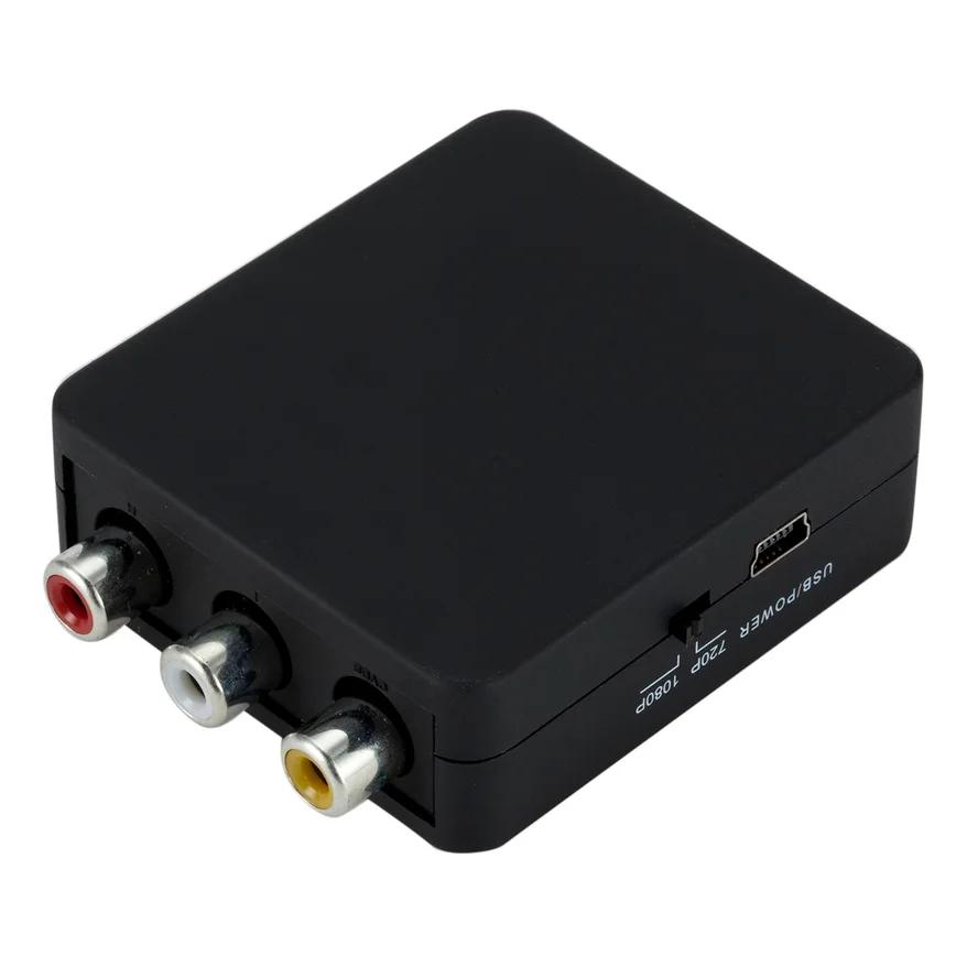 Grwibeou – convertisseur RCA AV vers HDMI, boîtier vidéo AV/CVSB L/R HD 1080P 1920x1080 AV2HDMI, pri