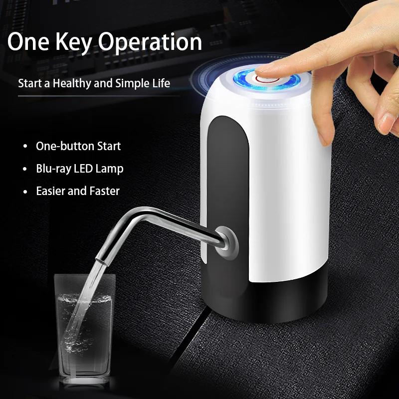 HiPiCok – pompe à bouteille d'eau, distributeur d'eau de 19 litres, chargeur USB, pompe à eau électr