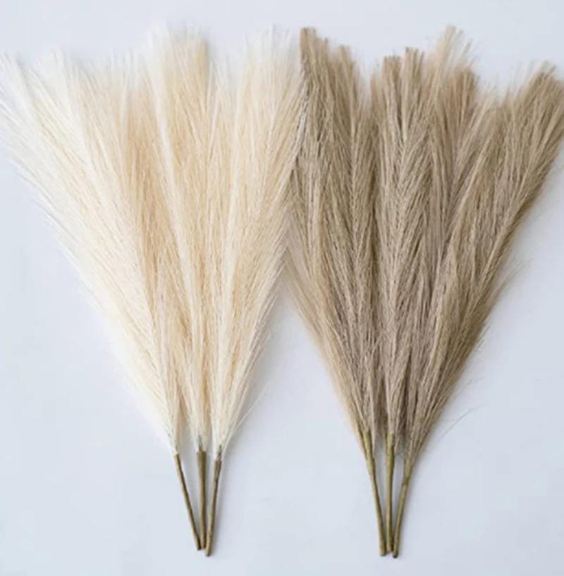 Simulation d'herbe de Pampa 45cm, décoration de mariage, accessoires de chambre à coucher, Guide de 