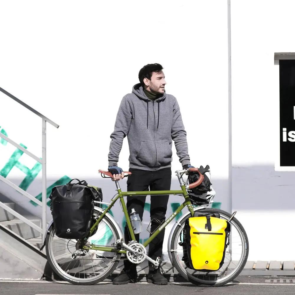 Rhinowalk – sac de vélo 100% étanche, grande capacité de 27l, multifonctionnel, porte-bagages arrièr