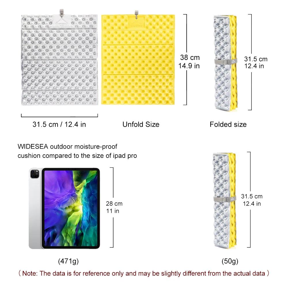 ESEA-Siège Pliable en Polymère, Ultraléger, Coussin de Pique-Nique, en Mousse XPE, Imperméable, pour