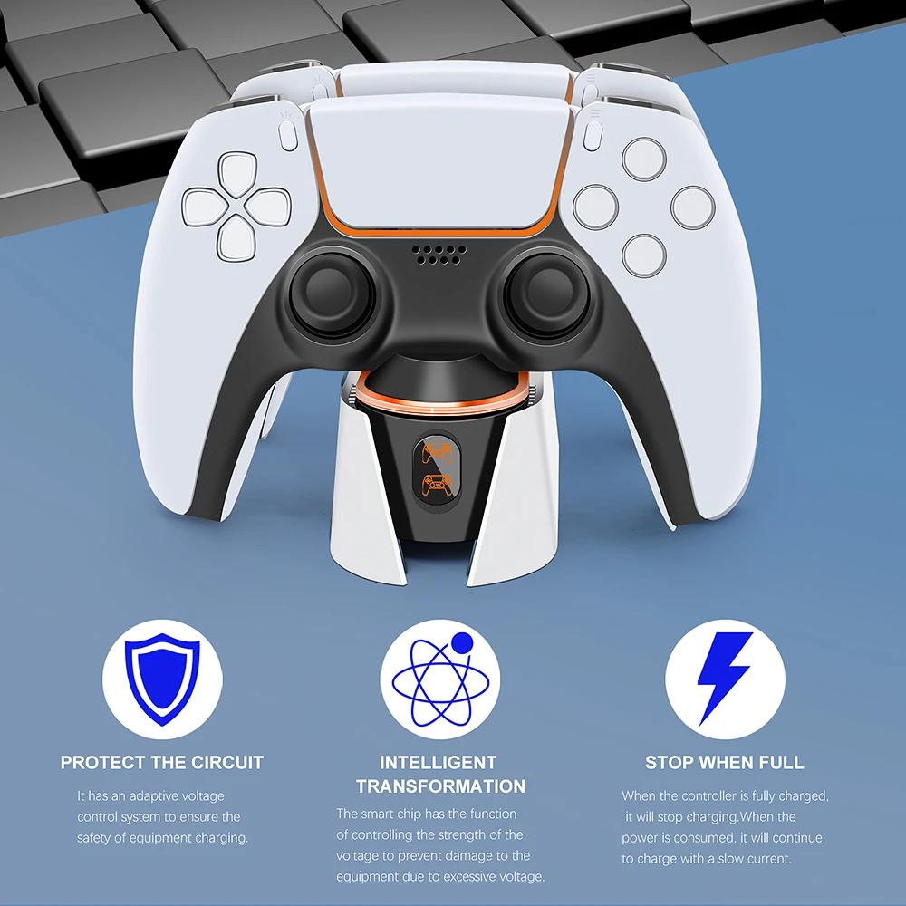 Station de chargement pour contrôleur PS5, 5V 2a, chargeur rapide pour Joystick DualSense avec lumiè