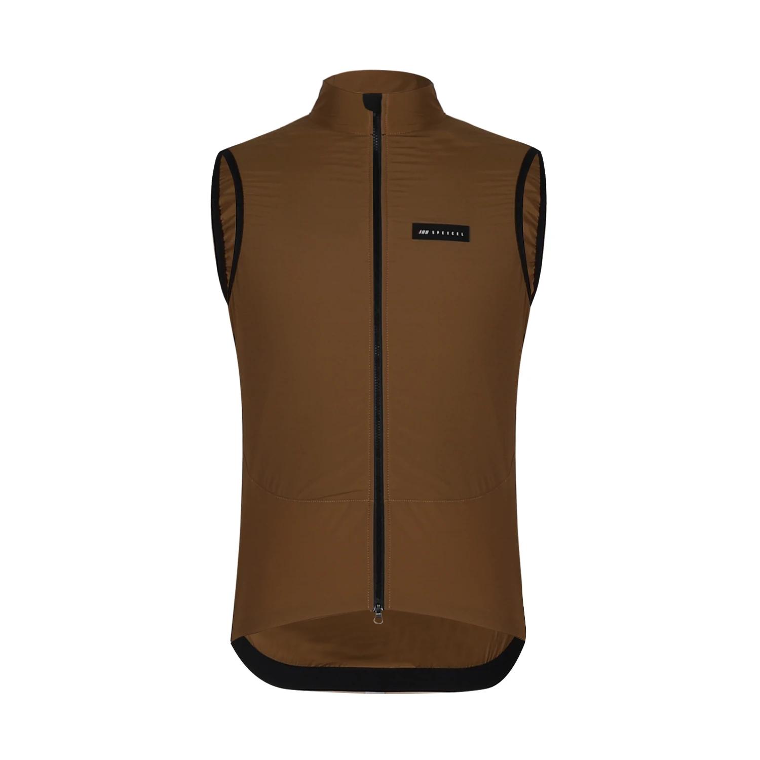 SPEXCEL – Gilet de cyclisme en molleton thermique, coupe-vent, 2 couches, avec 3 poches arrière, nou