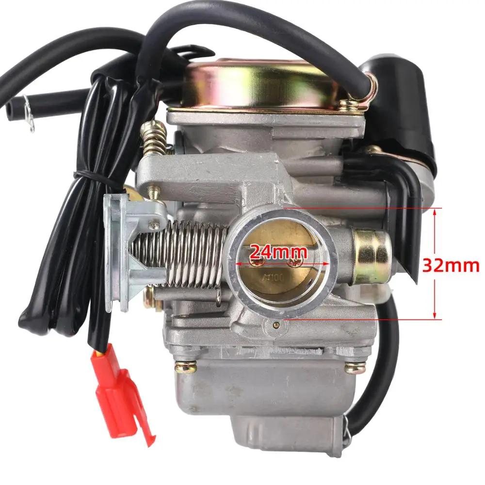 Accessoires de carburateur de moto GY6 125cc 150cc, système de carburant PD24J, carburateur ATV Kart