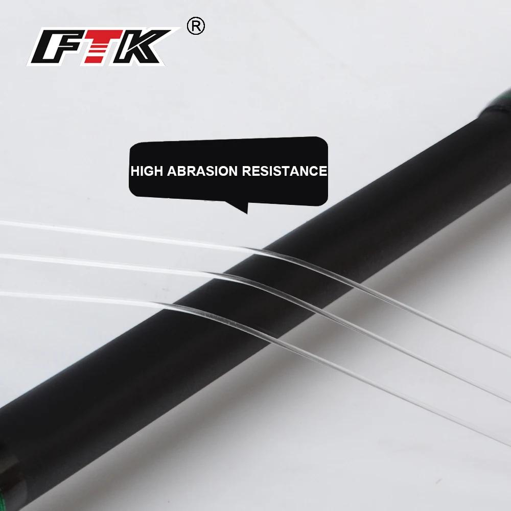 FTK – ligne de pêche à la mouche Super souple, leurre en fluorocarbone, Leader en Fiber de carbone, 