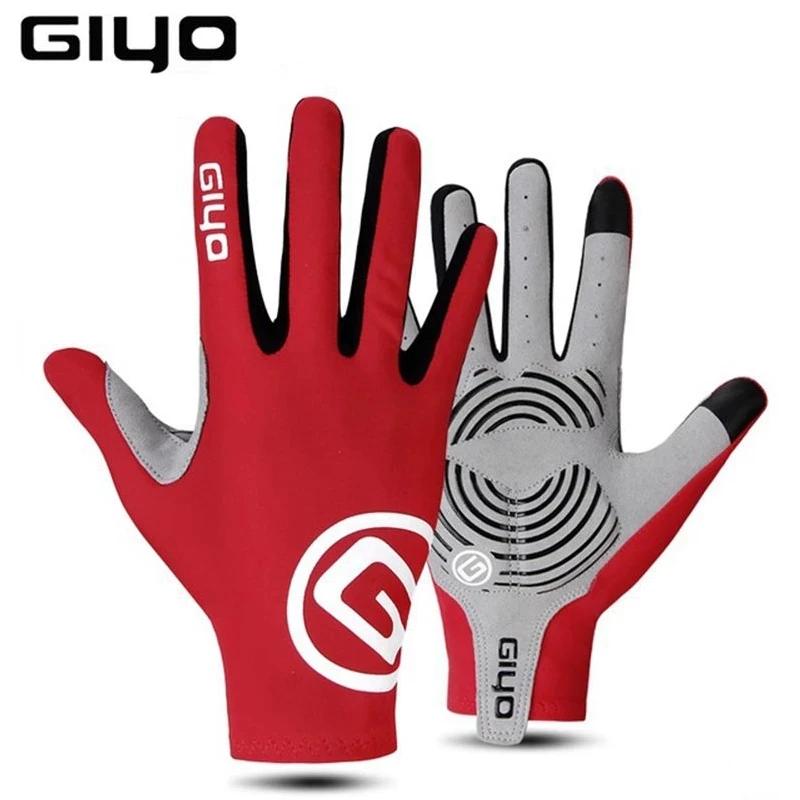 Giyo – gants de cyclisme à doigts complets en tissu Lycra, mitaines longues antidérapantes pour vélo