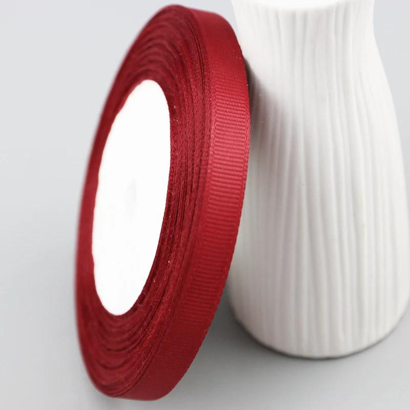 (25 yards/rouleau) ruban gros-grain 10mm, vente en gros, rubans de décoration pour emballage cadeau,