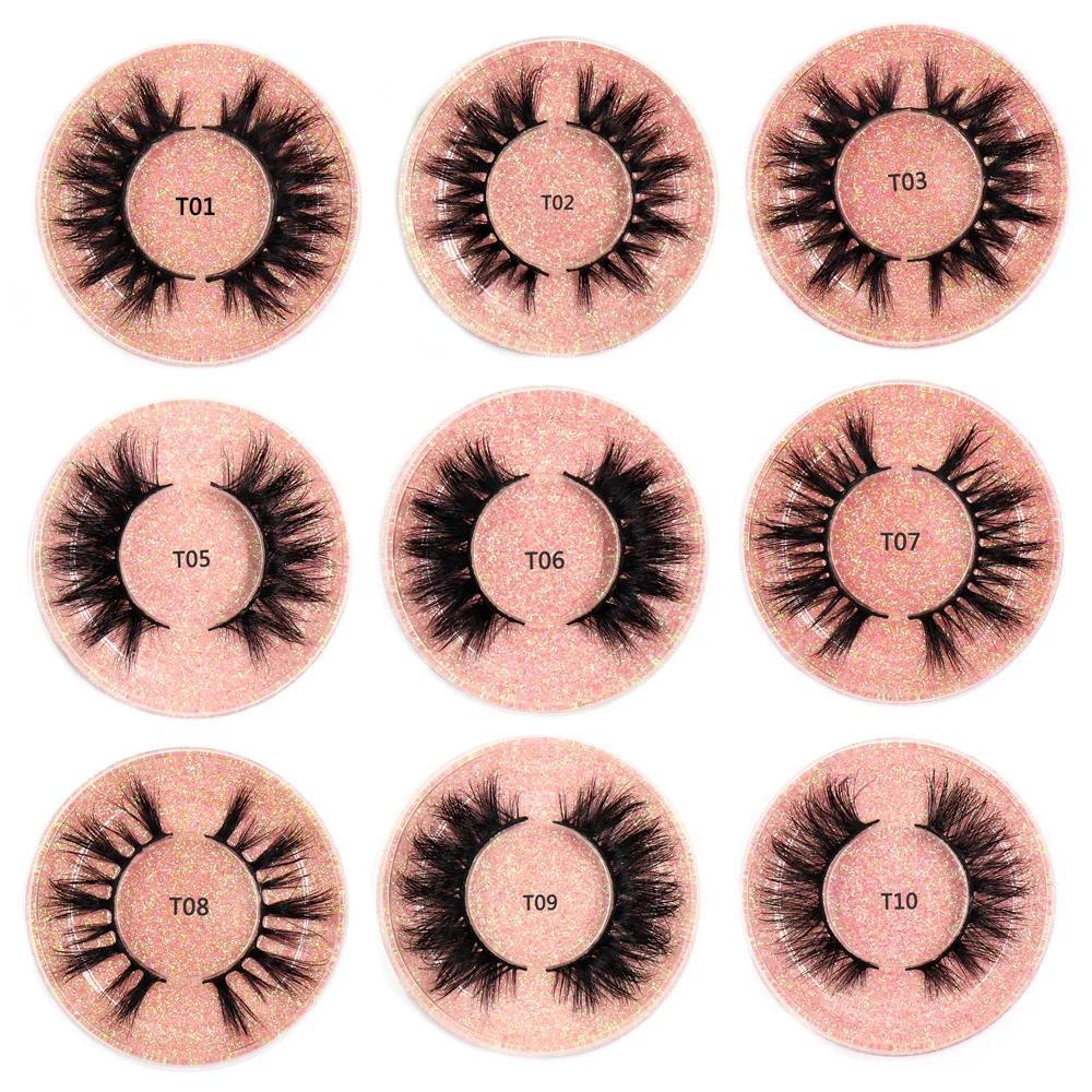 LEHUAMAO – Faux-Cils 3D Volumineux et Doux en Vison, Accessoires de Maquillage Réutilisables Épais, 