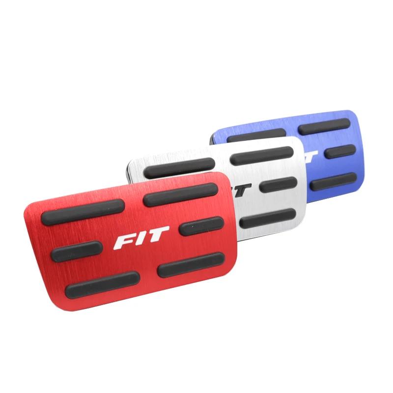 Couvercle de pédale d'accélérateur de frein de voiture, 3 couleurs, 2 pièces/ensemble AT pour Honda 
