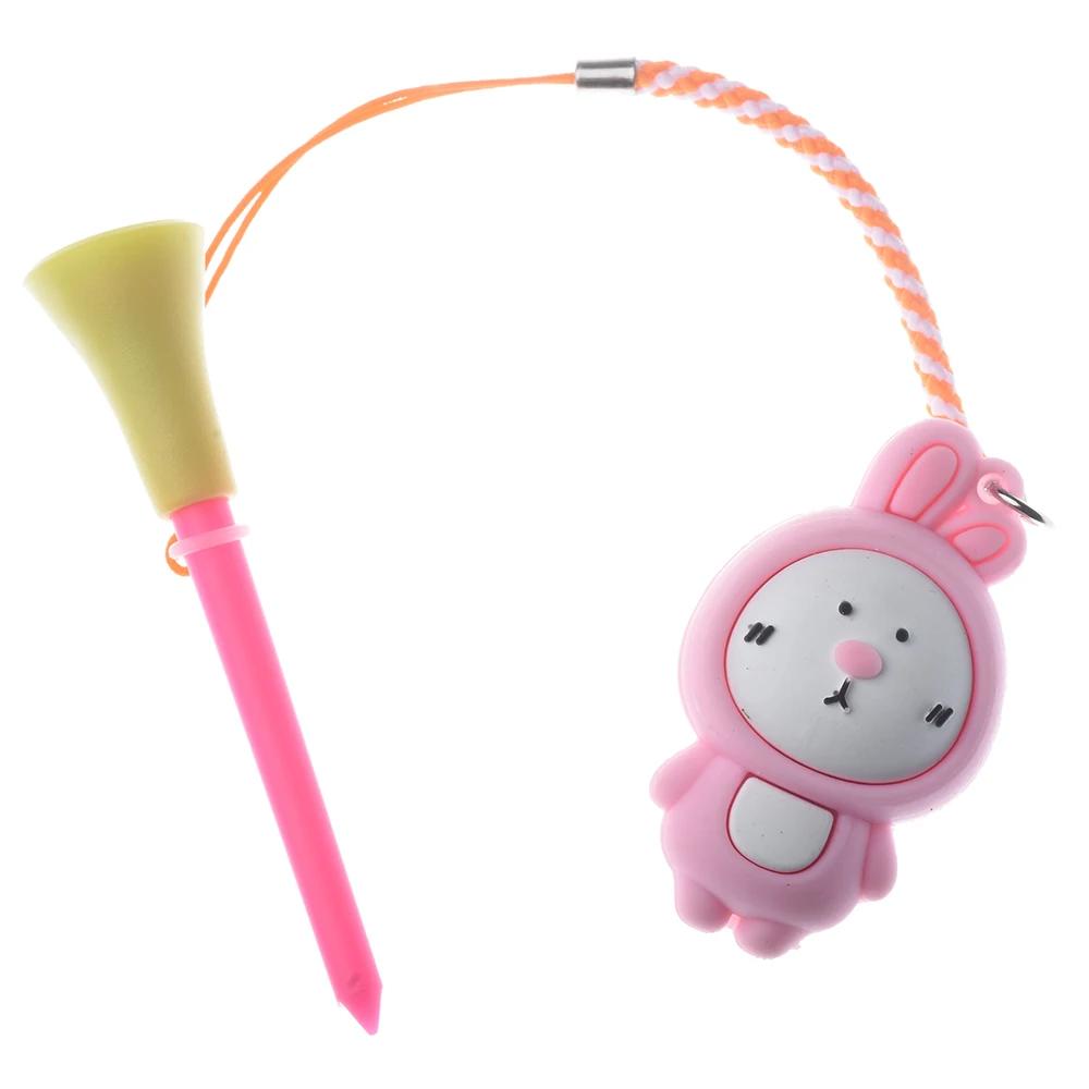 Té de Golf en caoutchouc avec motif de dessin animé en PVC, 5 pièces, support de balle de Golf avec 