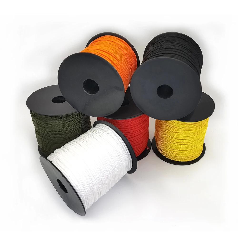 100M un support noyaux Paracord corde 2mm extérieur Polyester Parachute cordon Camping survie parapl