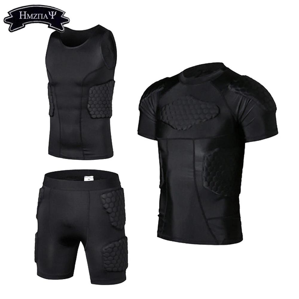 Chemise rembourrée pour hommes, gilet d'entraînement, T-shirt, ensemble court, côtes, cuisses, fesse