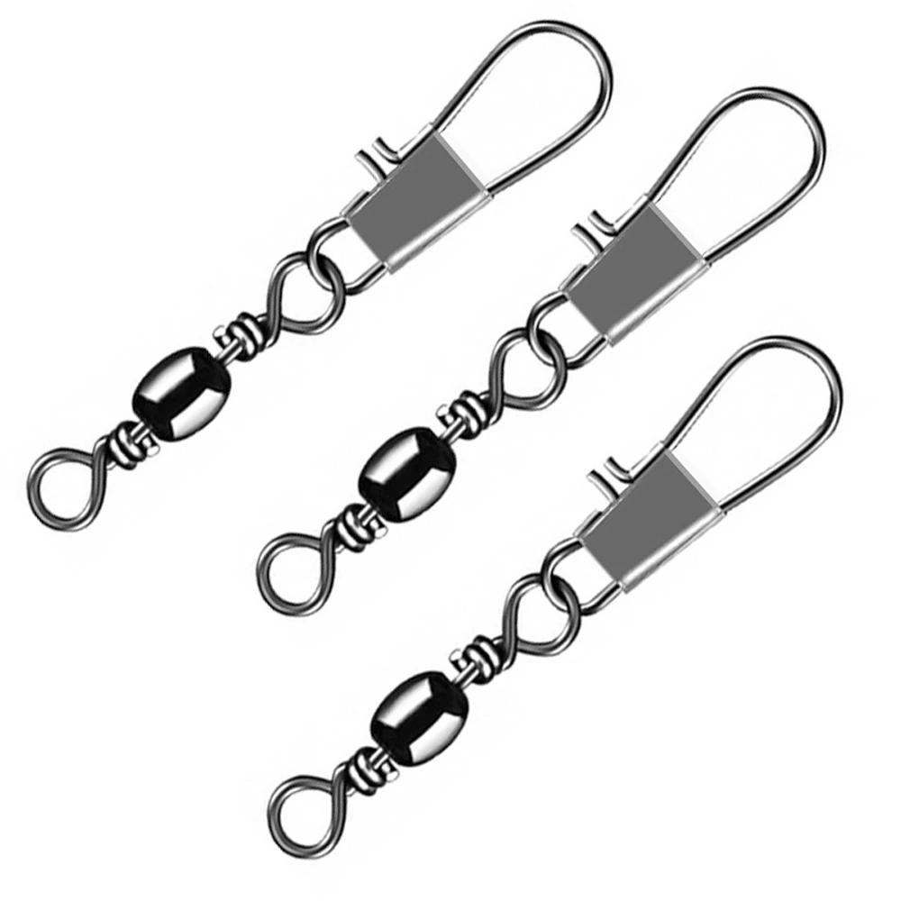 100 pièces 4-12 #   Interlock Snap Pin roulement à billes pivotant roulement anneaux solides connect