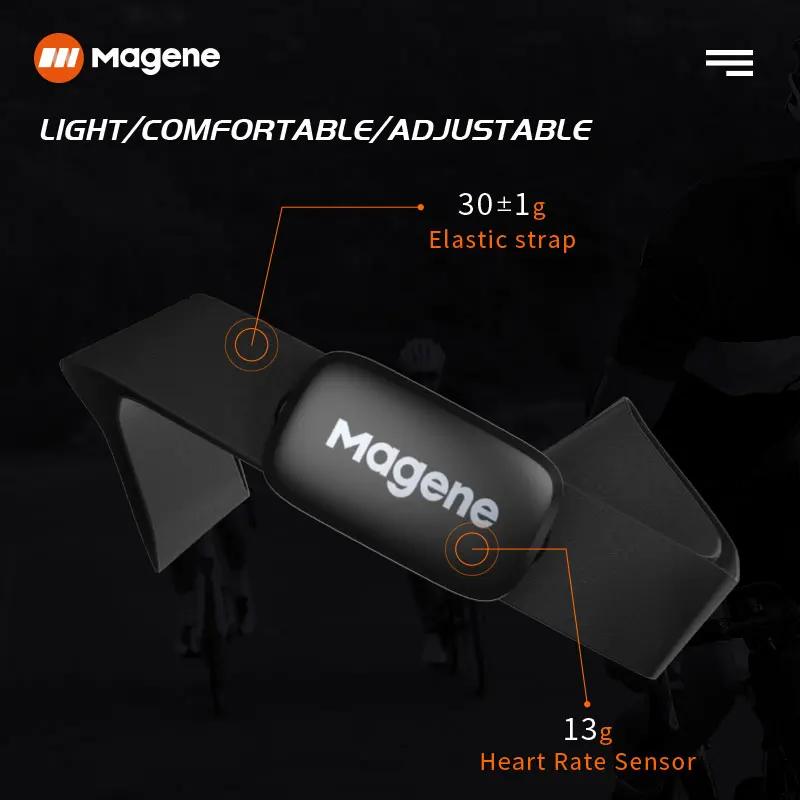 Magene Mover H64 capteur de fréquence cardiaque double Mode ANT Bluetooth avec sangle pectorale ordi