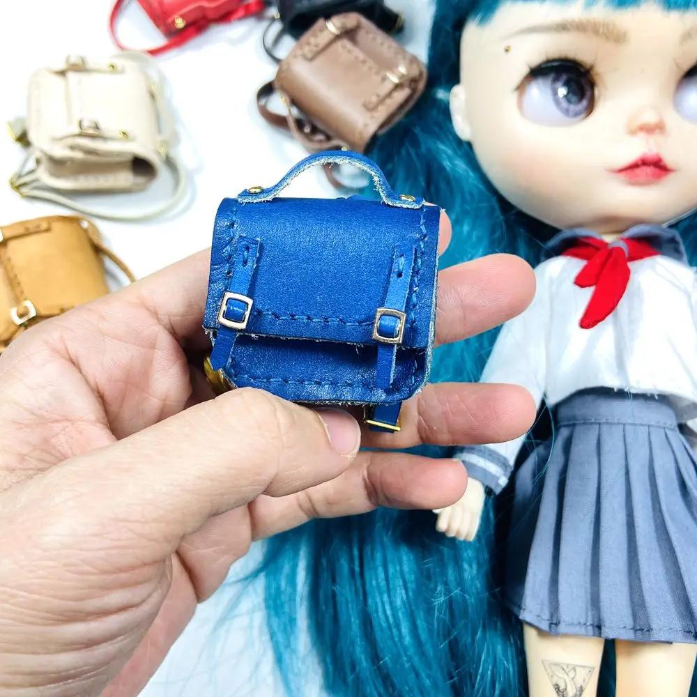 Mini sac d'école fait à la main pour poupées Blyth, accessoires, OB11, OB24, 1/6, 1/8, BJD, nouveau,