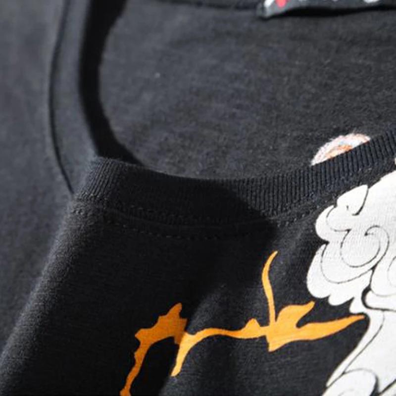 Supzoom Nouvelle Arrivée T-shirt Homme Broderie Tatouage Manches Courtes Ample Décontracté Grande Ta