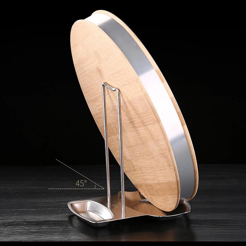 Support de couvercle de casserole en acier inoxydable, étagère de couvercle de casserole détachable,