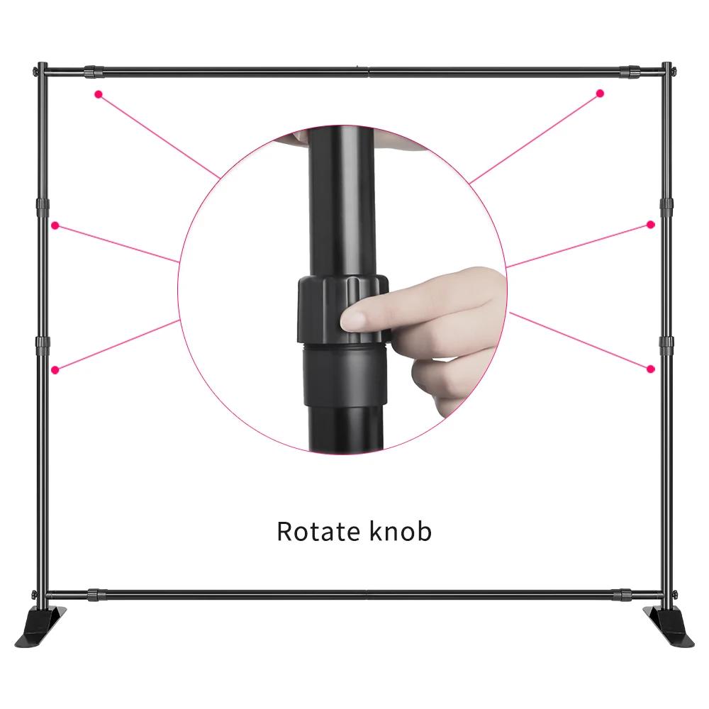 SH – support de fond à Double barre transversale, système de Support de cadre pour photographie, Stu